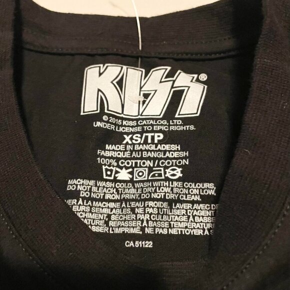 2018 Kiss Band Tee Kids Girls Size XS Shirt - Picture 4 of 15